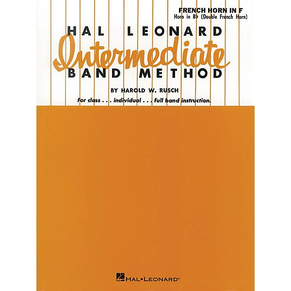 Hal Leonard Intermediate Band Method French Horn In F