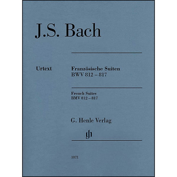 G. Henle Verlag French Suites BWV 812-817 without Fingering By Bach / Steglich