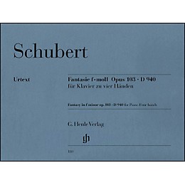 G. Henle Verlag Fantasy F Minor Op. 103 D940 for 1 Piano, 4 Hands By Schubert