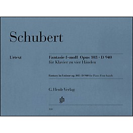 G. Henle Verlag Fantasy F Minor Op. 103 D940 for 1 Piano, 4 Hands By Schubert