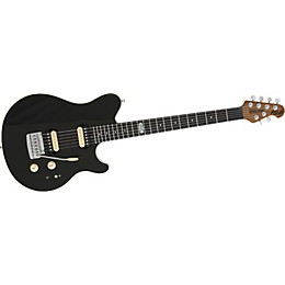 Ernie Ball Music Man Axis SuperSport HH Tremolo Roasted Neck Electric Guitar Black Sugar Roasted Maple Neck