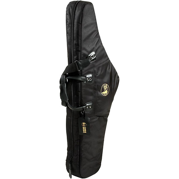 Open Box Gard Mid-Suspension AM Low Bb Baritone Saxophone Gig Bag Level 1 107B-MSK Black Synthetic w/ Leather Trim