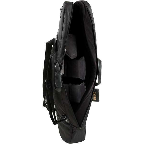 Gard Mid-Suspension AM Low Bb Baritone Saxophone Gig Bag 107B-MSK Black Synthetic w/ Leather Trim