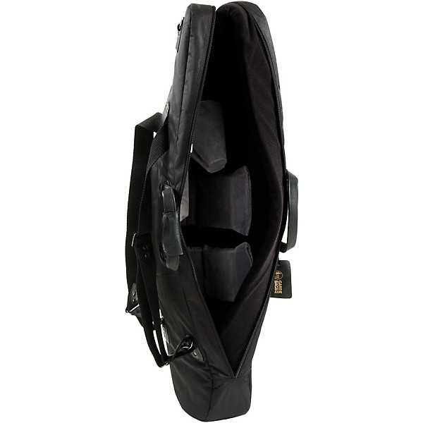 Open Box Gard Mid-Suspension AM Low Bb Baritone Saxophone Gig Bag Level 1 107B-MSK Black Synthetic w/ Leather Trim