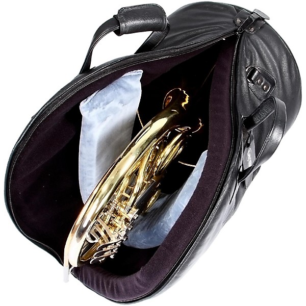 Gard Mid-Suspension Fixed Bell French Horn Gig Bag 41-MLK Black Ultra Leather