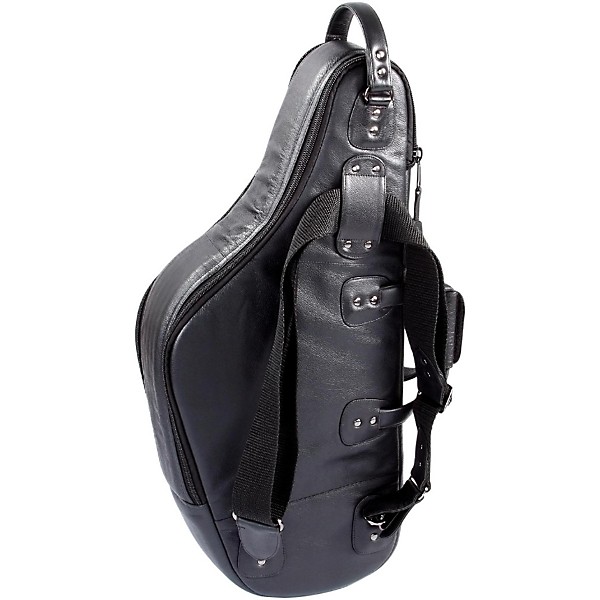 Gard Mid-Suspension EM Wide Neck Pocket Alto Saxophone Gig Bag 111-MLK Black Ultra Leather