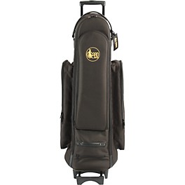 Open Box Gard Bass Trombone Wheelie Bag Level 1 24-WBFSK Black Synthetic w/ Leather Trim