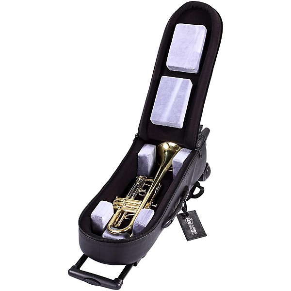 Gard Single Trumpet Wheelie Bag 1-WBFLK Black Ultra Leather