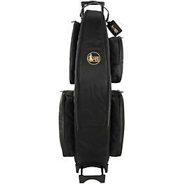 Gard Low Bb Baritone Saxophone Wheeli... Gard Low Bb Baritone Saxophone Wheelie Bag 107-WBFSK Black Synthetic w/ Leather Trim