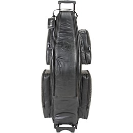 Gard Low Bb Baritone Saxophone Wheelie Bag 107-WBFLK Black Ultra Leather