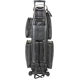 Gard Low Bb Baritone Saxophone Wheelie Bag 107-WBFLK Black Ultra Leather