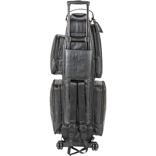 Gard Low Bb Baritone Saxophone Wheelie Bag 107-WBFLK Black Ultra Leather