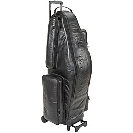 Gard Low Bb Baritone Saxophone Wheelie Bag 107-WBFLK Black Ultra Leather