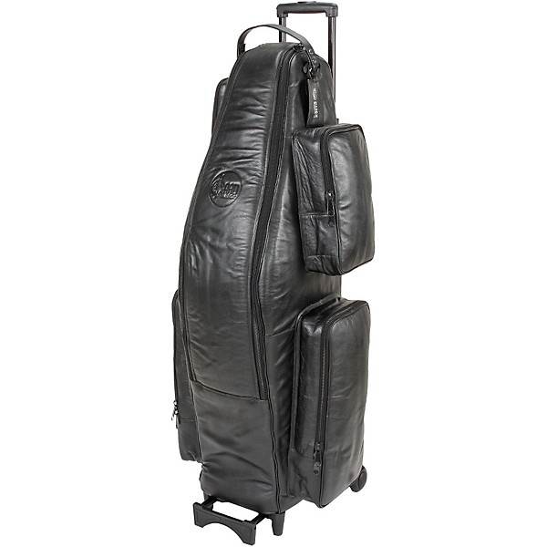 Gard Low Bb Baritone Saxophone Wheelie Bag 107-WBFLK Black Ultra Leather