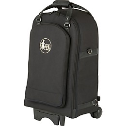 Gard Quad Trumpet Wheelie Bag 16-WBFLK Black Ultra Leather