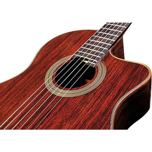 Open Box Cordoba Fusion 12 Rose Acoustic-Electric Nylon String Classical Guitar Level 2 Natural 888365916118