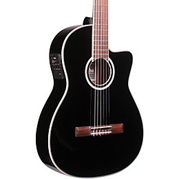 Cordoba Fusion 12 Jet Acoustic-Electric Nylon String Classical Guitar Black