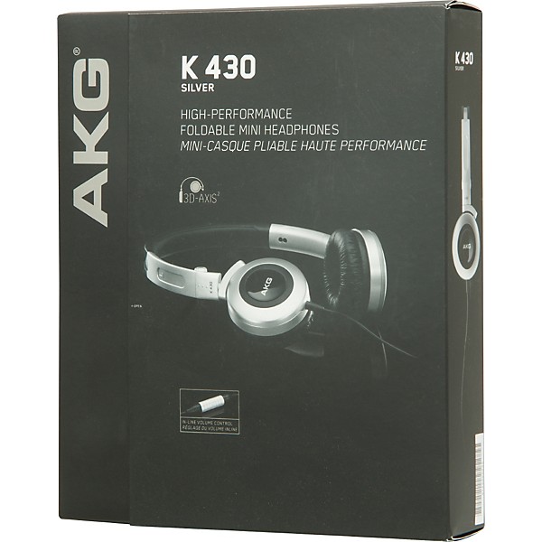 AKG K 430 Closed Back On-Ear Headphones Silver