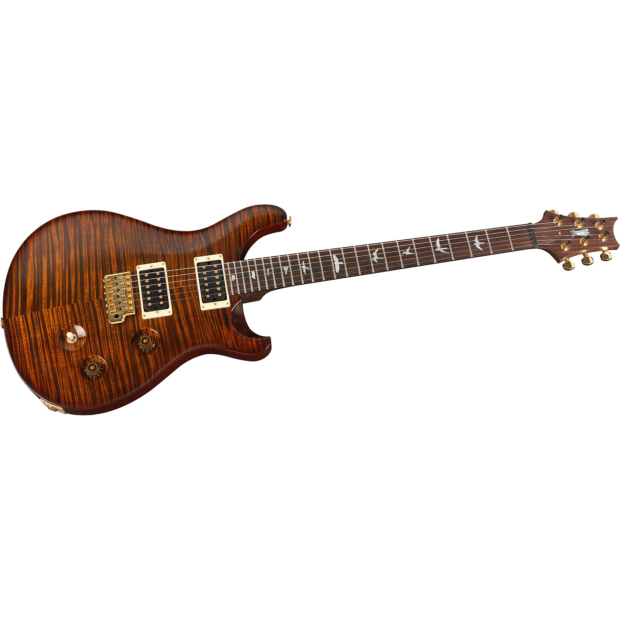 PRS Custom 24 Piezo Pattern Thin Neck Black Gold Wrap Burst