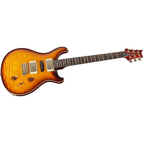 PRS Special Quilt Maple Top Wide-Thin Neck with Birds Electric Guitar Smoke Burst