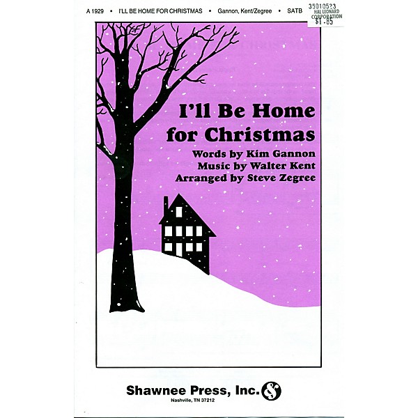 Hal Leonard I'll Be Home For Christmas SATB