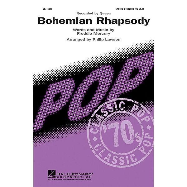Hal Leonard Bohemian Rhapsody SATTBB