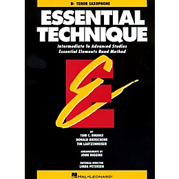 Hal Leonard Essential Technique For B Flat Tenor Saxophone - Intermediate To Advanced Studies