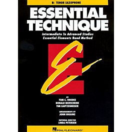 Hal Leonard Essential Technique For B Flat Tenor Saxophone - Intermediate To Advanced Studies