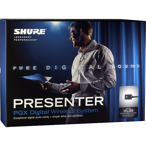Shure PGXD14/93 Digital Wireless System With WL93 Lavalier Mic