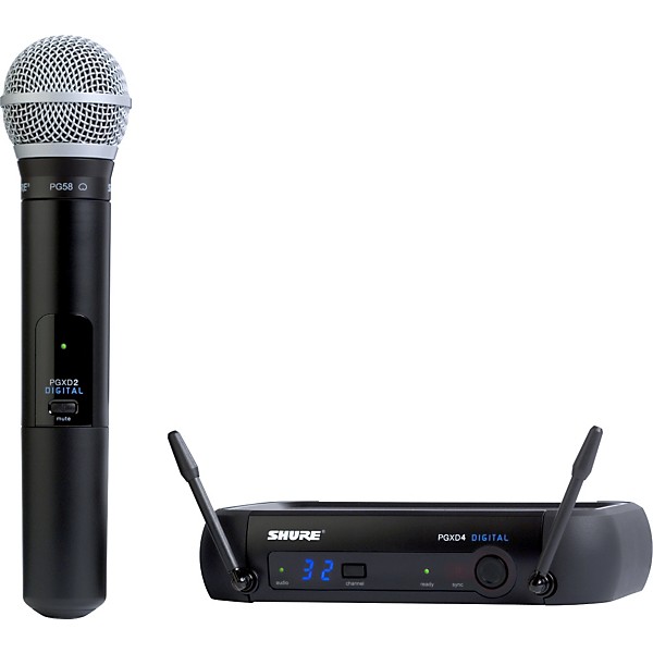 Open Box Shure PGXD24/PG58 Digital Wireless System with PG58 Mic Level 1