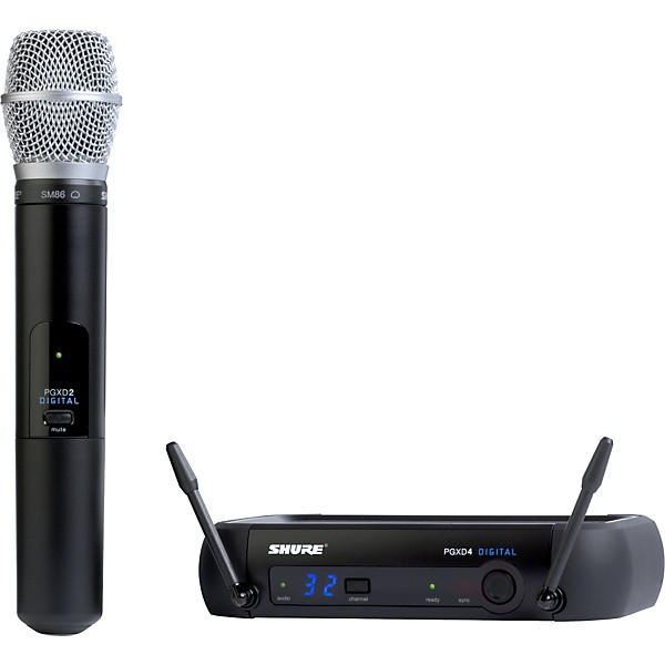 Open Box Shure PGXD24/SM86 Digital Wireless System with SM86 Mic Level 1