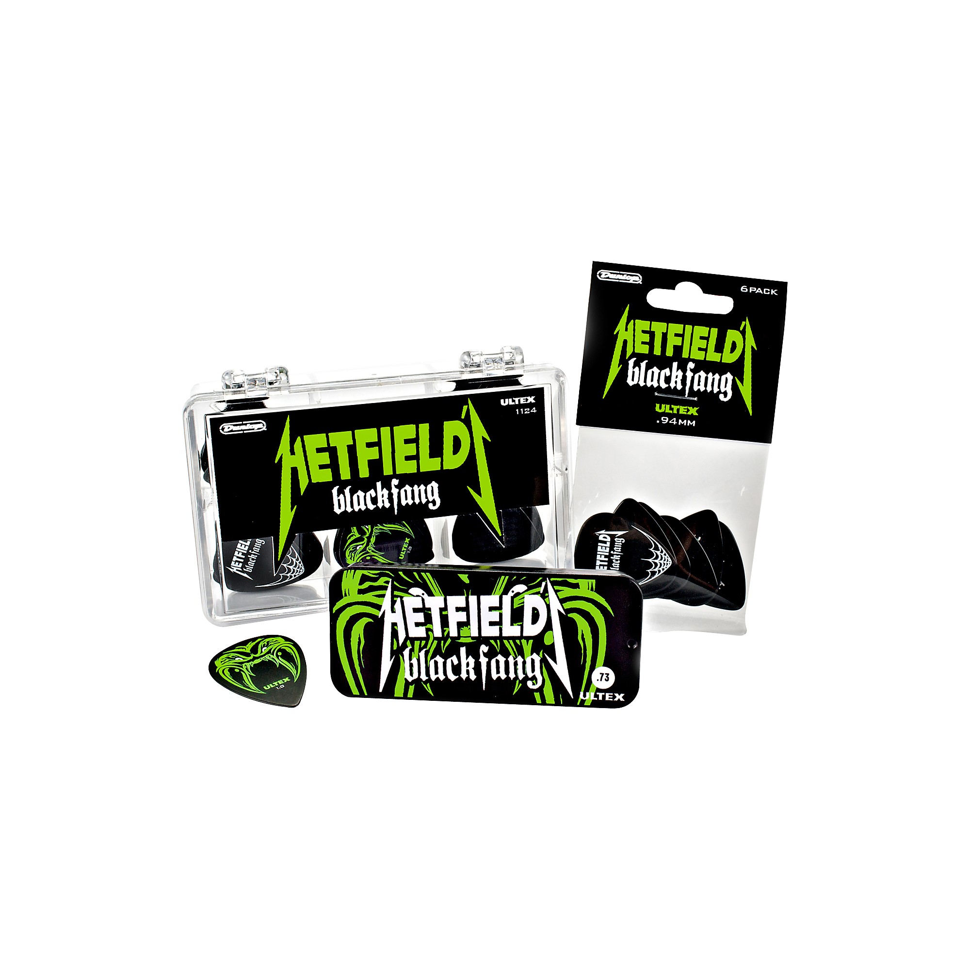 Dunlop Hetfield Black Fang Pick Tin - 6 Pack .73 mm | Guitar Center