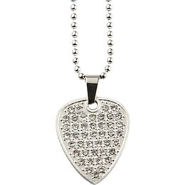 Clayton Crystal Guitar Pick Necklace Crystal Set 22" BALL CHAIN