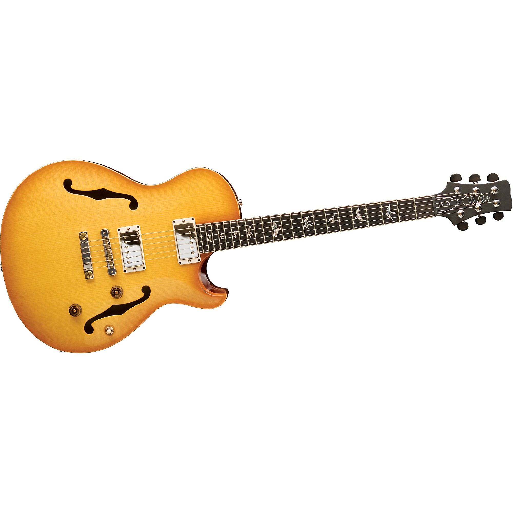 Platinum PRS JA-15 with Nickel Hardware Hollowbody Electric Guitar