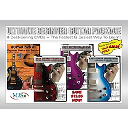 MJS Music Publications Ultimate Beginner Guitar 4 DVD Package