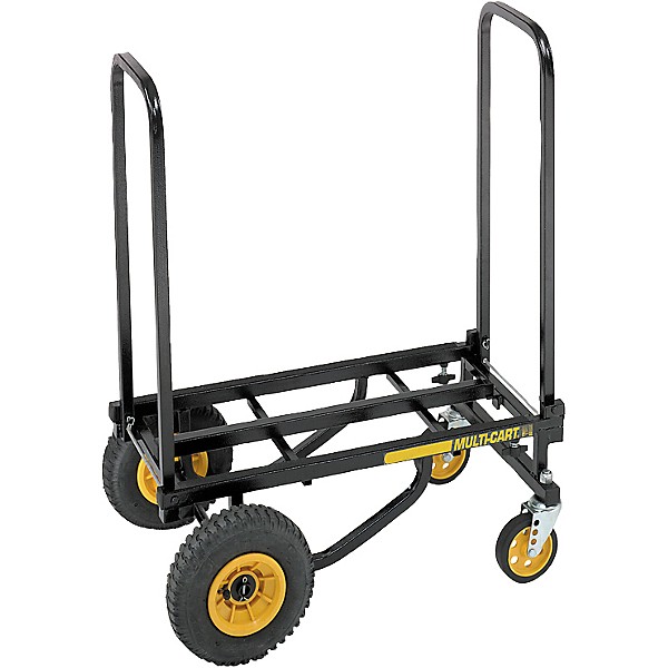Rock N Roller R2RT Multi-Cart 8-in-1 Micro Equipment Transporter Cart Black Frame/Yellow Wheels Mid