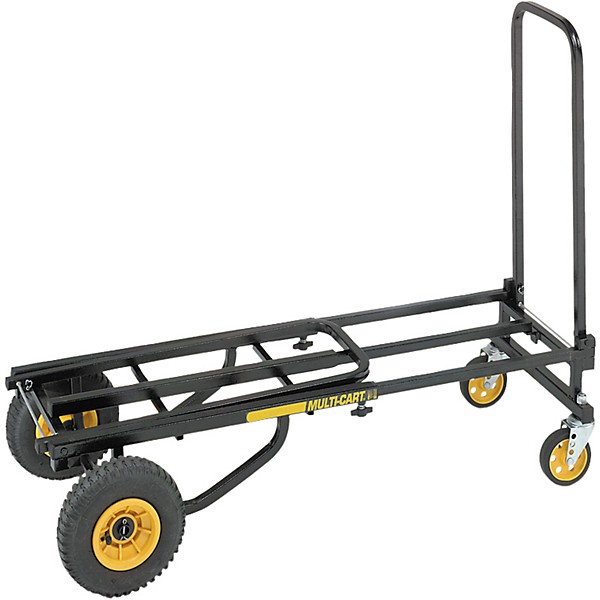 Rock N Roller R2RT Multi-Cart 8-in-1 Micro Equipment Transporter Cart Black Frame/Yellow Wheels Mid