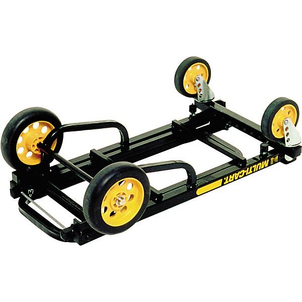Rock N Roller R2RT Multi-Cart 8-in-1 Micro Equipment Transporter Cart Black Frame/Yellow Wheels Micro