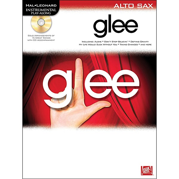 Hal Leonard Glee For Alto Sax - Instrumental Play-Along Book/CD
