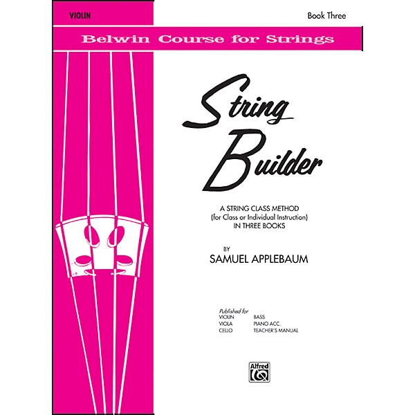 Alfred String Builder Violin Book III