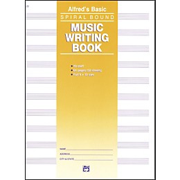 Alfred Music Writing Book (9 x 12) 10-Stave