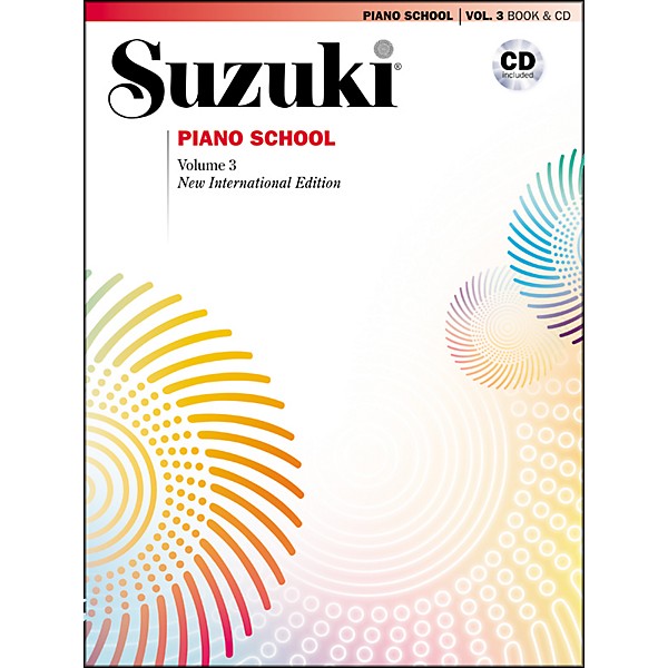 Suzuki Suzuki Piano School New International Edition Piano Book and CD Volume 3