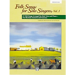 Alfred Folk Songs for Solo Singers Vol. 1 Medium High Voice Book & CD