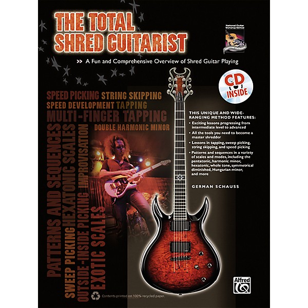 Alfred The Total Shred Guitarist Book & CD