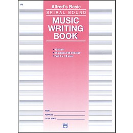 Alfred 12 Stave Music Writing Book (9 x 12)