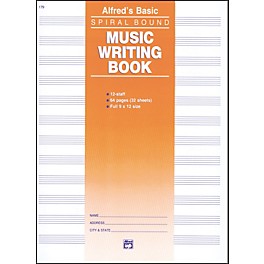 Alfred 12 Stave Music Writing Book (9 x 12)