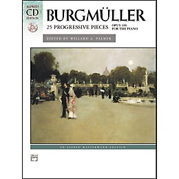 Alfred Burgmuller 25 Progressive Pieces Op. 100 Early Intermediate/Late Intermediate Piano Book & CD
