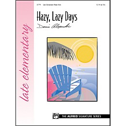 Alfred Hazy Lazy Days Late Elementary Piano Sheet