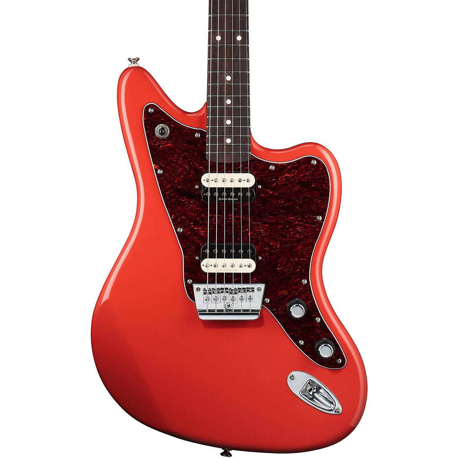 Squier Vintage Modified Jaguar HH Electric Guitar Fiesta Red