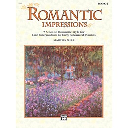 Alfred Romantic Impressions Book 4 Piano